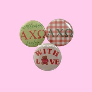 AXO button 3 pack